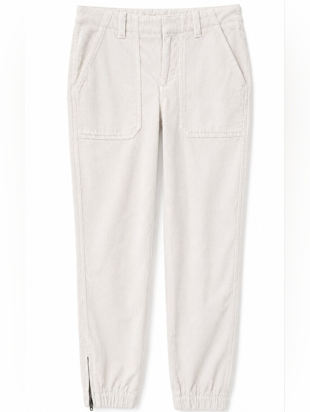 Banana Republic Off-White Corduroy Cotton Jogger Pants